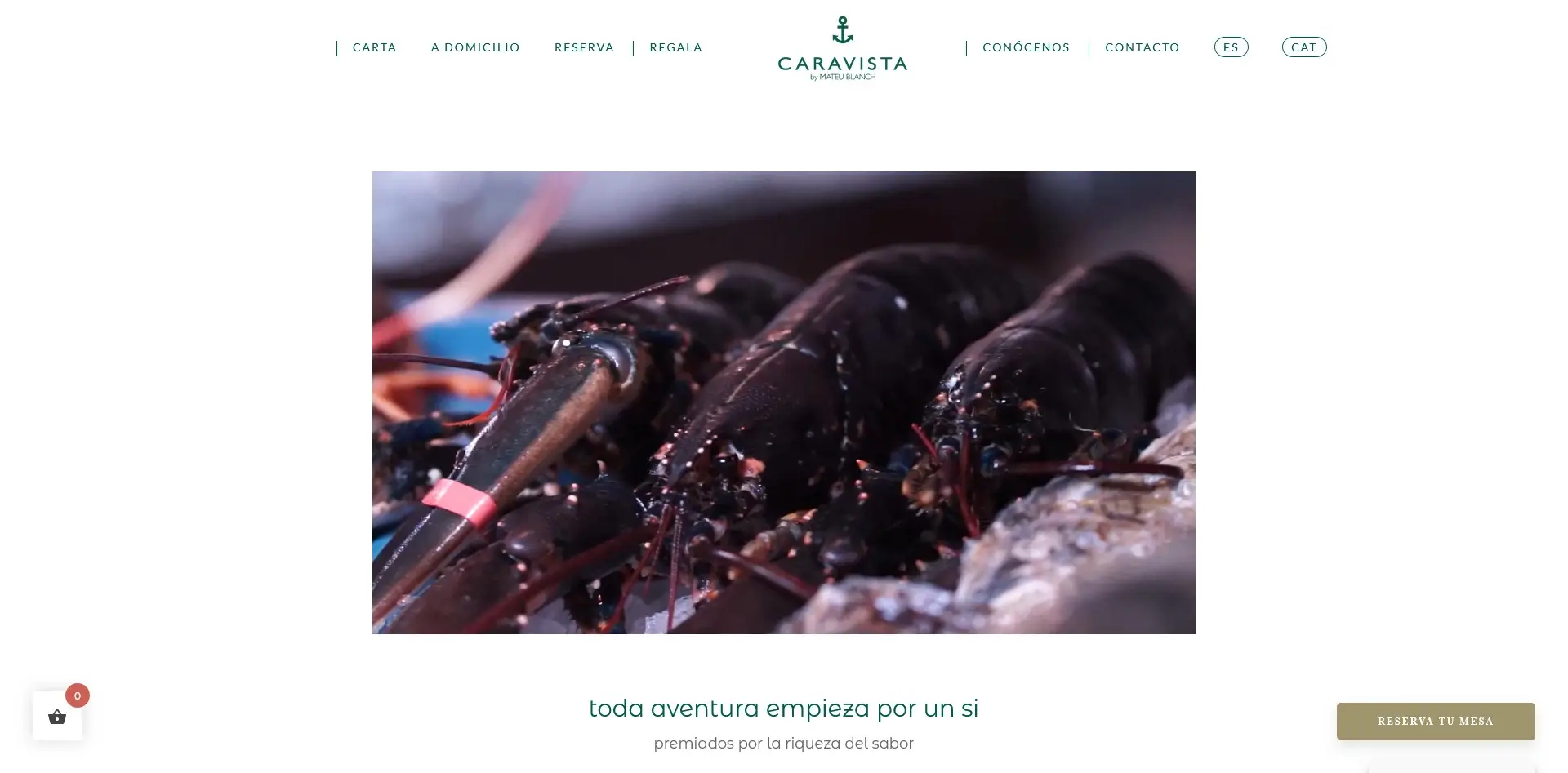 Projecte web WordPress per al restaurant Caravista a Lleida
