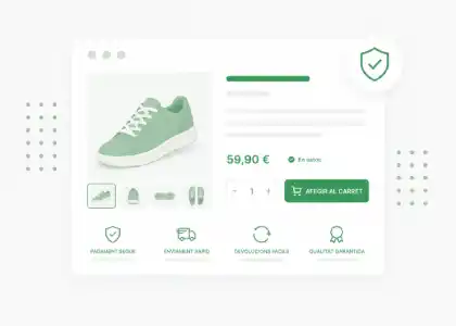 Fitxes de producte ecommerce amb informació clara, imatges i estructura orientada a la venda