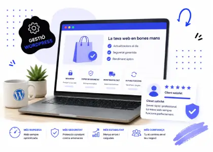 Gestió de continguts WordPress senzilla per actualitzar textos, imatges i pàgines