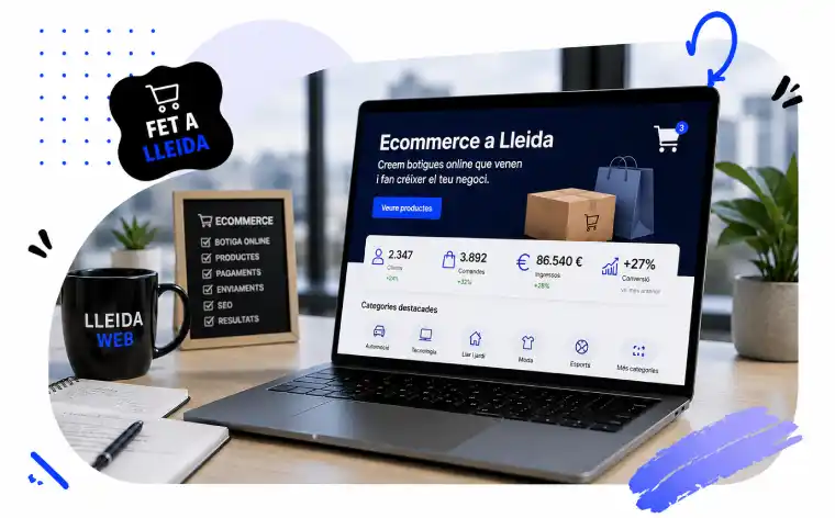Desenvolupament ecommerce a Lleida amb botiga online adaptada a ordinador i mòbil