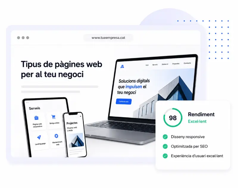 Creació de pàgines web a Lleida per a empreses, serveis i negocis locals